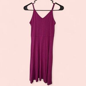 Women’s Mossimo Supply Co. Ribbed Fit & Flare Skater Dress Fuchsia Medium